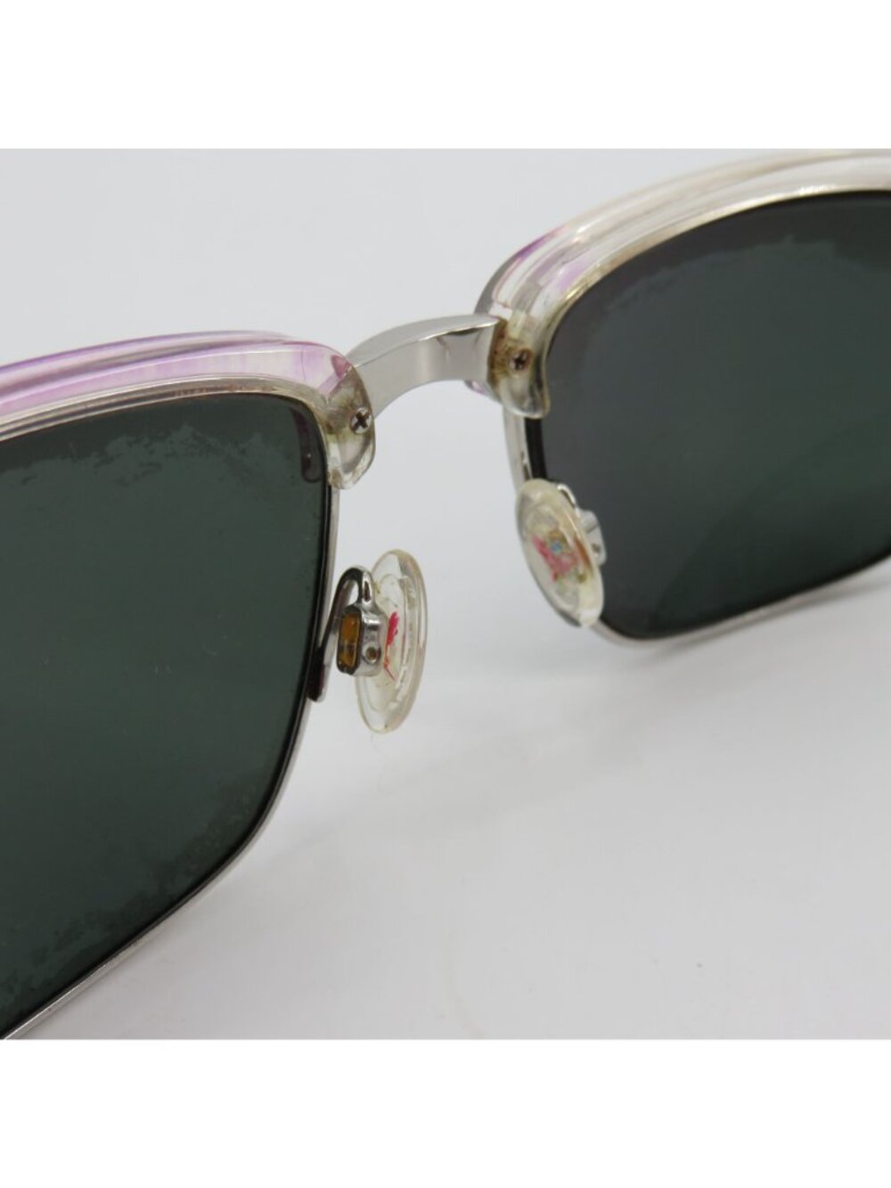 Maui Jim KAWIKA Clear Pink Silver Tone Accent Sunglasses Unisex MJ-257-05CR - Picture 16 of 16